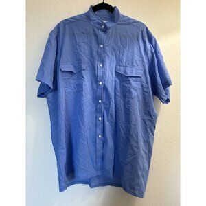 Turnbull & Asser-Neiman Marcus Blue Button-up S/S Luxury Dress Shirt SZ 15.5 (1)